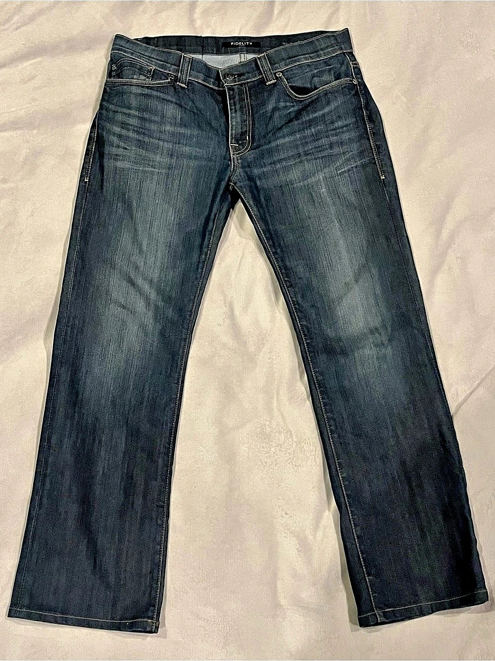 Fidelity Men's Slim Jeans Blue Waist 32